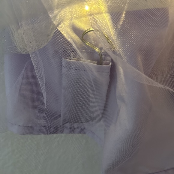 Size 4-6 Pottery Barn Kids Light up tulle dress crescent moon detail+headband - Picture 7 of 9